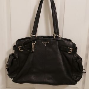Prada Vitello Daino buckle tote